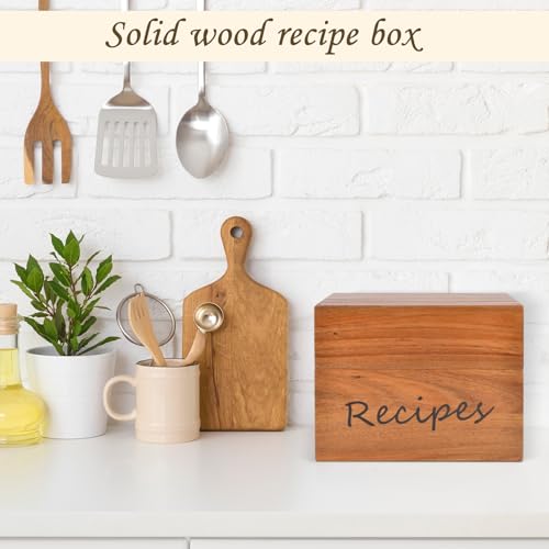 Recipe Box,Recipe Cards 100 Size 4