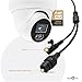 Marquis 4MP PoE IP Turret Dome Camera with Microphone/Audio, IP Security Camera Outdoor Rated, Waterproof IP66, 108° Wide Angle 2.8mm Lens (Regular IR)