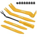 XBRN Auto Trim Removal Tool Kit,13 Pcs Car Panel Door Window Tools Kit,Auto Clip Fastener Remover Pry Tool Set-Black
