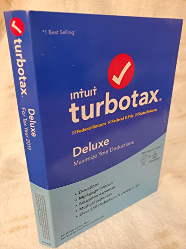 Smartree 510285 Turbotax 2019 Deluxe Federal Plus State Tax Software Cd [Pc & Mac] [Old Version] thumb #2