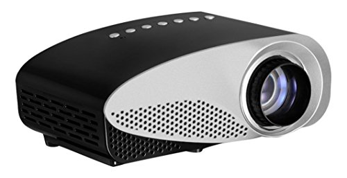Simplebeam GP8S Mini Portable Multimedia LED Projector Home Cinema Theater Support PC VGA USB AV HDMI SD Card for Video Games TV Moive TXT Music