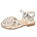 Mädchen Prinzessin Schuhe Pailletten Sandalen Flach-Schuhe Partei Glitzer Ballerina Kleinkind Baby Rutschfeste Krabbelschuhe Karneval Kinder Fashing Kostüm Schuhe