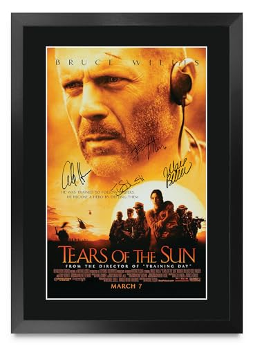 Memorabilia Tears of the Sun póster enmarcado A3 el regalo ideal para fans de Bruce Willis