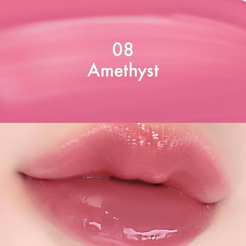 Image of Amuse SEOUL Daisy Flower Dew Tint (08 AMETHYST) - Glossy Moisturizing Lip Stain, Watery Glow Lip Tint, Long Lasting Color, Dewy Finish, Vegan, Korean Beauty Makeup