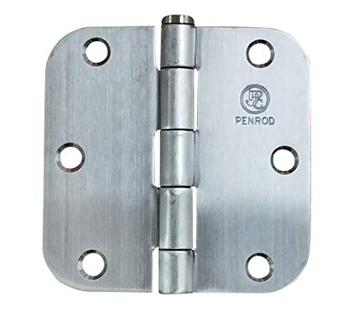 Stainless Steel Door Hinges 3.5 Inch With 5/8 Inch Radius, Highly Rust Resistant, 2 Pack #TOP6