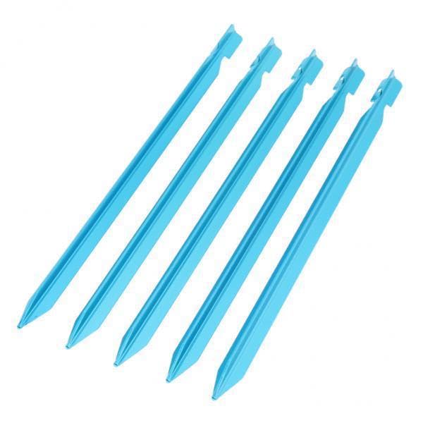 Enakshi (LABEL) Creations 2x5pcs 23cm Aluminum Camping Tent Stakes Pegs Triangle Ground Nails Blue-image-32