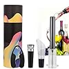 V·RESOURCING Wijnflesopener set, V·RESOURCING wijnflesopener met wijnschenktuit, foliesnijder en vacuümstopper, perfect…