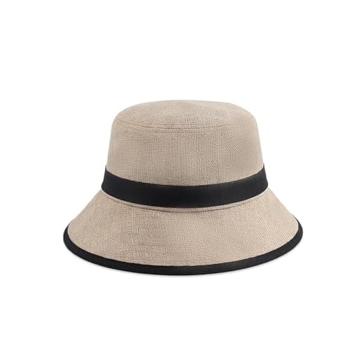 Zylioo L/XL/XXL Linen Style Bucket Hats for Big Heads,Faux Linen Summer Sun Hats, Sun Protection Travel Fishing Hats Beige