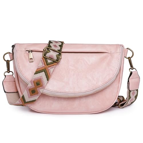 Image of Crossbody Bags For Women Trendy, Vegan Leather Hobo Handbag Shoulder Purse For Ladies with Adjustable Strap