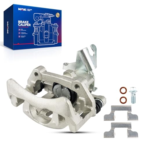 Image of KAX Disc Brake Caliper Assembly Fit for 2005 2006 2007 2008 2009 2010 2011 2012 2013 2014 Ford Mustang, Rear Left Driver Side brake caliper
