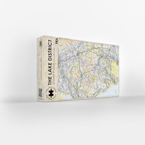 Great British Jigsaws Pieceful Maps Rompecabezas 'The Lake District' 1000 Piezas