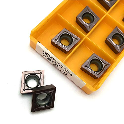10 piezas CCMT09T308 VP15TF Inserto de carburo para torno CNC miniatura 3