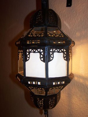 Orientalische Lampe Pendelleuchte Klar Fula 45cm E27 Lampenfassung | Marokkanische Design Hängeleuchte Leuchte aus… – Bild 5