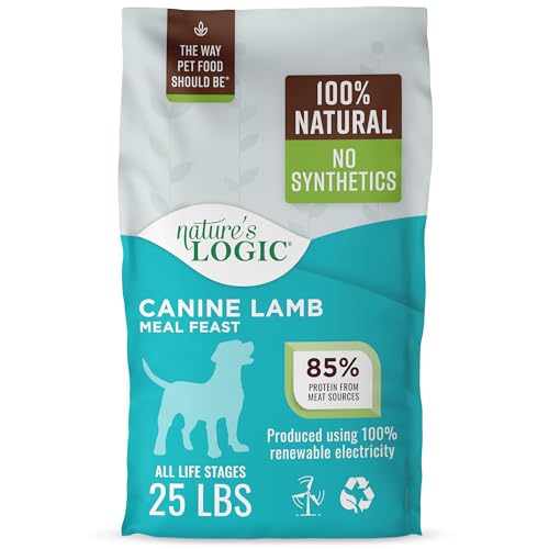 Image of NATURE'S LOGIC Dry Dog Food - Lamb Meal Feast Dry Kibble, 25 lb