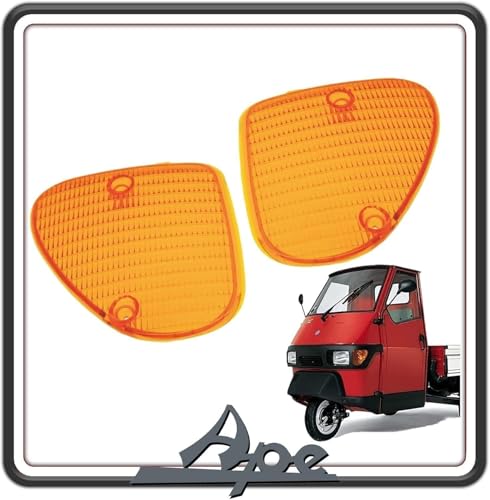 RICAMBIO ORIGINALE PIAGGIO Generico KIT COPPIA DUE TRASPARENTE PLASTICA PLASTICHE GEMMA GEMME VETRINO VETRINI FRECCIA FRECCE INDICATORE DI DIREZIONE ANTERIORE PER PIAGGIO APE 50 TUTTI I MODELLI (1996-2020)
