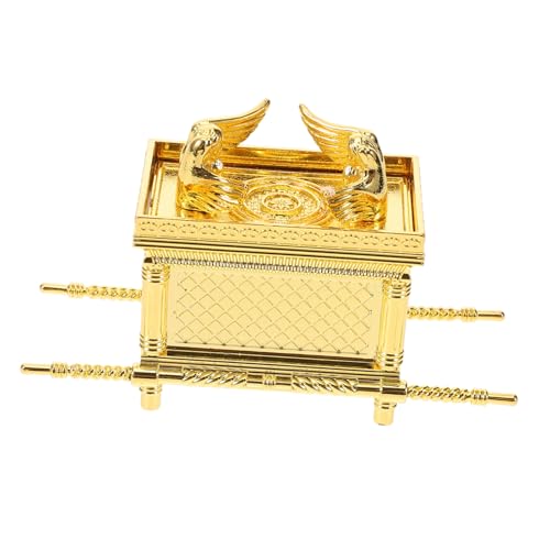 Vaguelly Adorno Religioso Pequeño 9.5x3.5x6 Cm Metal Dorado, Artesanía Ornamental Antigua para Decoración De Escritorio y Hogar, Ornamento De Iglesia, Pieza Religiosa De Israel