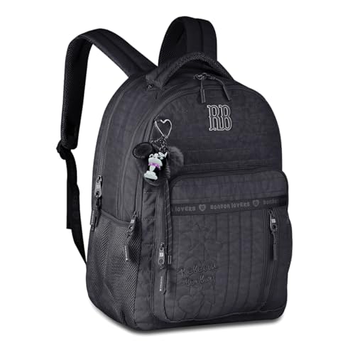Mochila Escolar Feminina Grande Maior 19' RB CostaJuvenil (Preto)