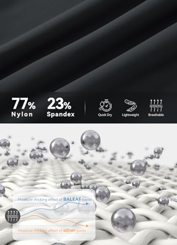 baleaf Men's Joggers Pants Athletic Workout Track Running Gym Lightweight Quick Dry Tapered Jogger Zipper Pockets4