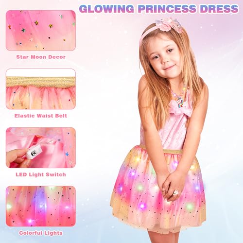 Princess Dress Up Toys & Jewelry Boutique,Girl Role Play Gifts,Kids Toys for 3-6 Years Girl Toddler ​B-Day Party Favors3