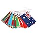 HEALLILY banderas internacionales bunting banner 100 países banderas mundiales banderas pequeñas banderas colgantes para decoración de bares