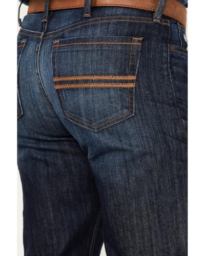 Cinch Men's Silver Label Dark Wash Slim Straight Performance Jeans Indigo 36W x 36L US4