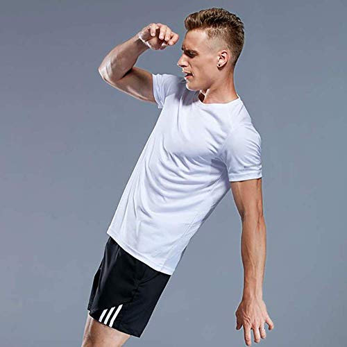 Holure Heren 3-pack Sports Ademend Sneldrogend T-shirt met korte mouwen - Image 6