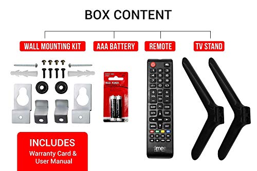 Image of imee 60 cm (24 Inches) HD Ready LED TV MEE-24N (Black) (2021 Model)