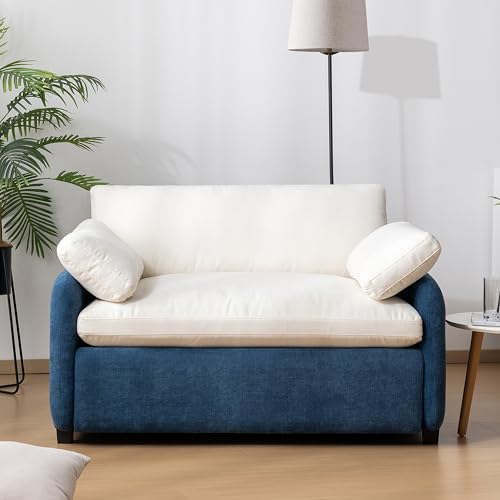 Sillón Chenille Plegable Azul miniatura 3
