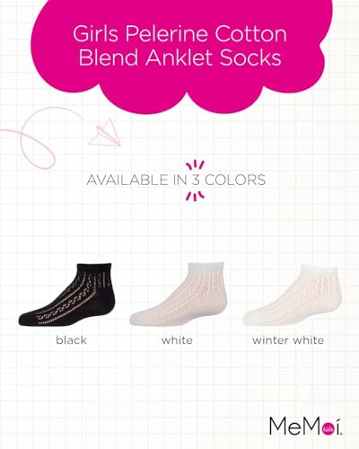 MeMoi Girls Pelerine Cotton Blend Anklet Socks2