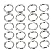 Silver Metal O Ring Buckle for Purses Bags Backpack Straps Set of 20