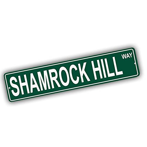 Brotherhood Aluminum Street Sign for Shamrock Hill - Nevada Man Cave Decor