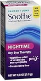 Bausch + Lomb Soothe Lubricant Eye Ointment Night Time - 0.13 oz, Pack of 6