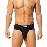 [Casey Kevin] ブリーフ メンズ 下着 ビキニブリーフ 竹繊維 ローライズ フロント立体設計 CK5001 ブラック XXL