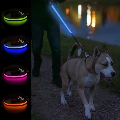 Nitey Leash LED Glow in The Dark Pet Dog Leash (Pink) 5