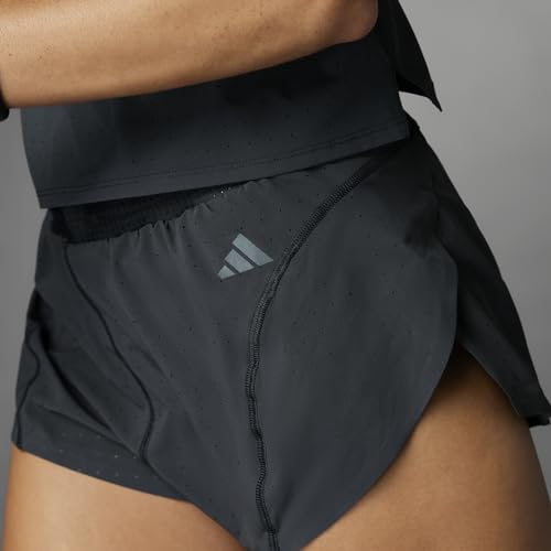 Adizero Short de corrida dividido, Preto, GG