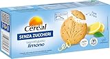 CÉRÉAL - Biscotto Limone Senza Zuccheri 3 Confezioni da 4 biscotti Fonte di Fibre Senza Uova Senza Olio di Palma Ridotto Impatto Glicemia -70% Grassi Saturi in Meno