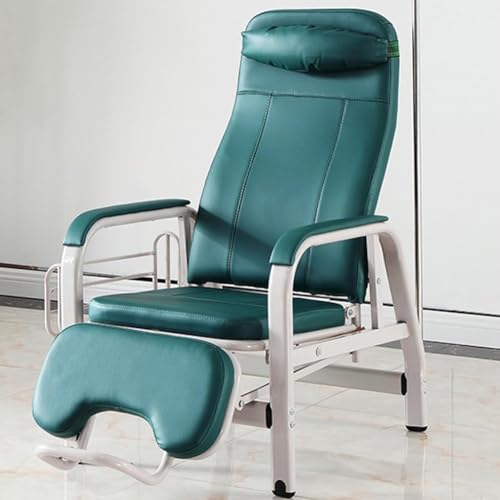 Silla de infusión ajustable con soporte de poste IV y asiento acolchado suave para áreas de recepción de clínicas y laboratorios de investigación