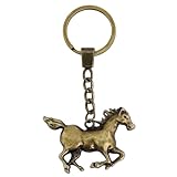 Bmpzery Zinc Alloy Horse Keychain,Metal Horse Keychains for Women and Men,Vintage Metal Animal Keychain Bag Pendant Accessories,for Western Cowboy and Cowgirl Purse Keyring Pendant Accessories