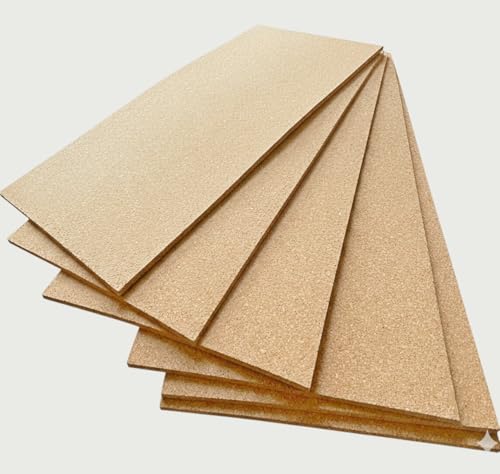 Futurazeta - Sughero Isolante Termico Acustico in Pannelli a grana fine Supercompresso di alta qualità - Misura 100x50 cm - Spessore 10 mm (20)