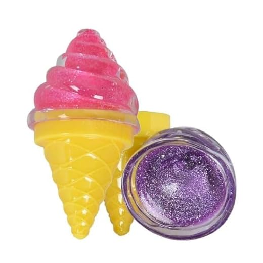 Kit 4 Brilho Labial Gloss Infantil Ice Cream Maria Pink