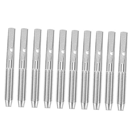 FAVOMOTO 10pcs Lyre Harp String Pegs Lyre Accessories Replacement 40.5 * 5mm Lyre String Fixator Lyre String Nail Made of Material