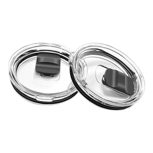 fKiZanthene 2 Pcs Replacement Lids for Yeti Rambler, 30 oz Tumblers Lids with Leak and Splash Proof Design, Fits Universal, Suitable for Home Office Car
