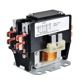 BOJACK 1 Pole FLA 40 Amp Coil 24 VAC Air Conditioner Contactor
