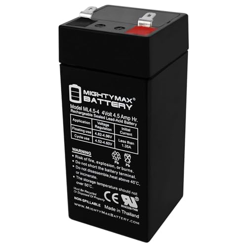 Mighty Max Battery 4 Volt 4.5 Ah Sealed Lead Acid Battery Brand Product by Mighty Max Battery - Used condition - US$11.69