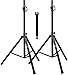 Pa Speaker Stands Pair Pro Adjustable Height with 50 Cable Ties Kit To Secure Cable to stand (2 Stands) 6ft Tripod Speaker stands by Starument