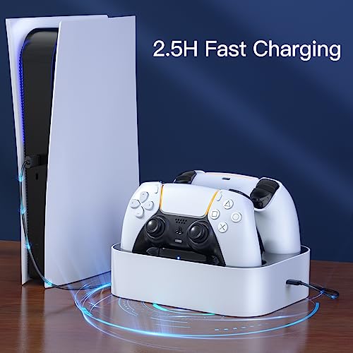 Newdery Ps5 Controller Charging Station, Dual Ps5 Charger Station Fast Charging Dock For Playstation 5 Controllers #TOP1