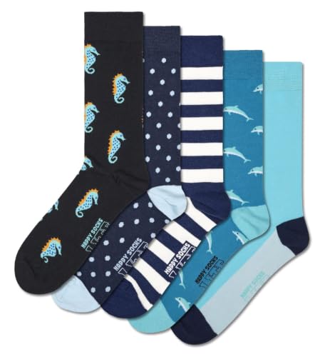 Chaussettes montantes océan et créatures marines pour homme et femme de taille 36 à 46