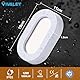 VivaLet Kellerlampe LED Wandlampe Innen, 12W 1200LM Kellerleuchte Feuchtraumleuchte, IP65 Wasserdicht Aussenlampe, 4000K Neturalweiß Oval Deckenlampe Lampe für Flur Küche Decke Wand Balkon Badezimmer