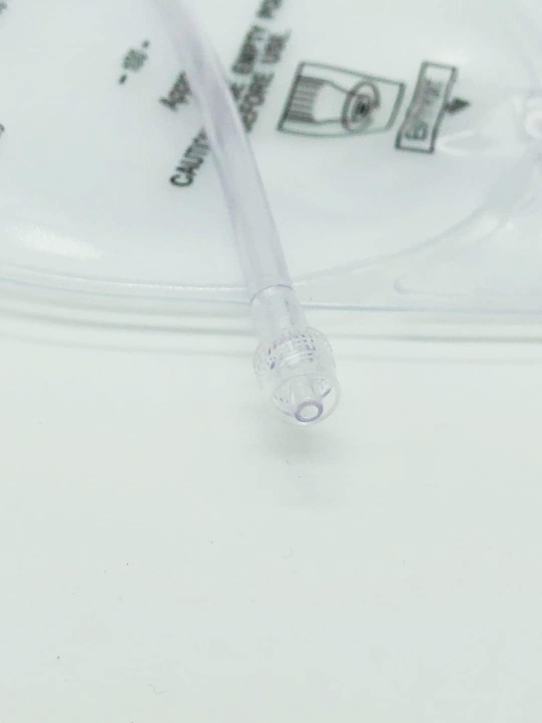 Clear 600mL Urine Drainage Bag with 20" Silicone Tube,Twist Drain Valve,nephrostomy Bag(5 Pack)