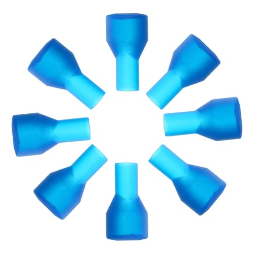 Wanmu 8 Pcs Bite Valve Replacement Mouthpiece Valve Hydration Bladder Accessories Bite Parts Replacement for Most Brands Dust Cover Backpack Water Reservoir(Blue